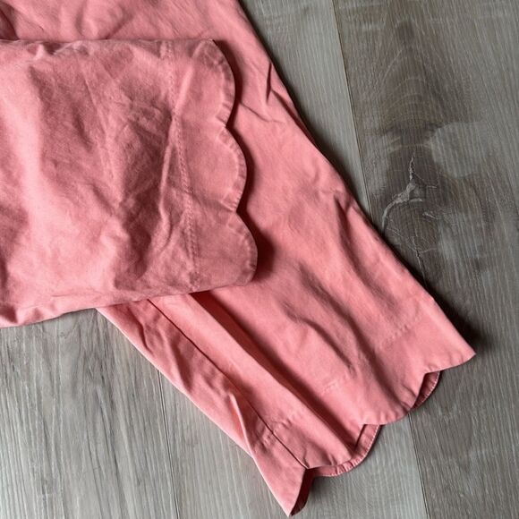 Kim Rogers Scalloped Coral Capri Pants, Cropped Size 8 - Picture 2 of 4